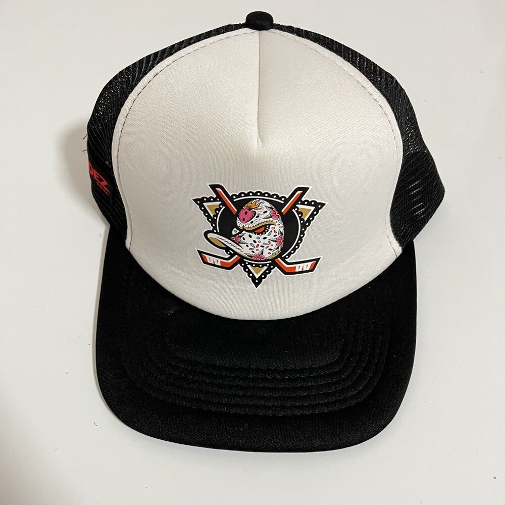ANAHEIM DUCKS PROMO HAT HERDEZ Salsa SNAPBACK/PREOWNED-Excellent